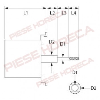 Motor ventilator SISME K48210-M02288 pentru cuptor PIRON, LAINOX, Olis 